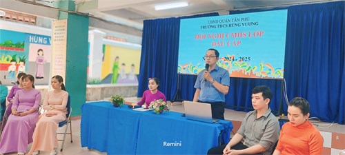 Một số hình ảnh Hội nghị CMHS khối lớp 6 ngày 15/08/2024